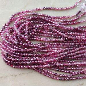 Pink Viened Silverite Gemstone Beads