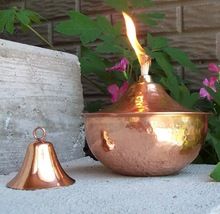 Tabletop tiki torch church oil lamp