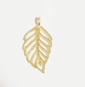 Brushed Gold Plated Charms Pendant