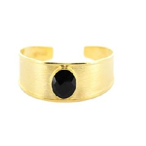 Gold Plated Black Onyx Gemstone Bracelet