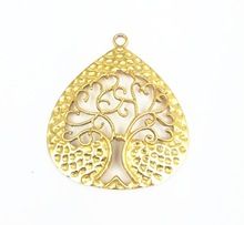 Gold Plated Tree Design Charms Pendant