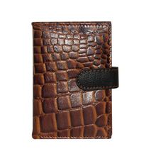 Croco-printed leather Card Holder