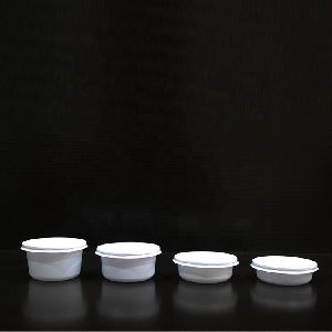 Disposable White Plastic Food Container