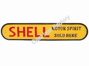 Shell Motor Spirit wall Plaque Strip