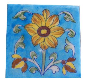 Assorted Blue Pottery Tile
