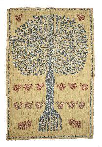 Indian Cotton Tree of Life Tapestry