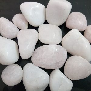 Snow white Quartz pebble