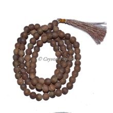 Druzy Agate Brown Plated Jap Mala