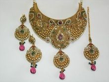 bridal necklace set earrings