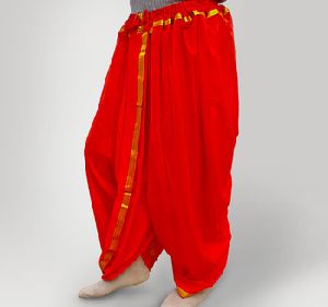 Ethnic Ready to Wear Men Orange Dhoti
