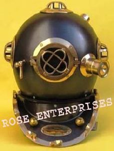 Black Antique Diving Helmet