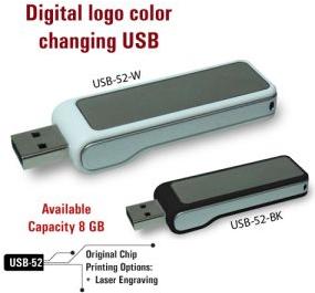 Colour Changing Logo USB Flash Drives