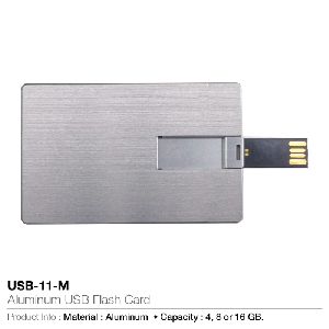 Promotional Aluminium Card USB Flash Drives