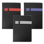 Promotional Black A5 size Notebooks with Pen and Mobile Holder