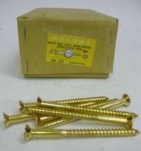 Brass Plated Wood Screws