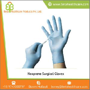 Sterile Neoprene Blue Colored Surgical Gloves