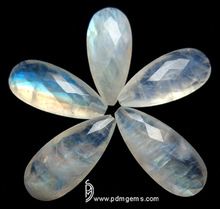 Rainbow Moonstone Faceted Stone