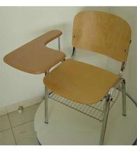 lecture chair with wooden seat