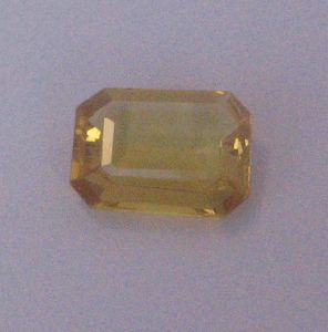 Yellow Sapphire Octagon faceted