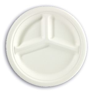 3-Comp. Biodegradable Moulded-Fibre Plate