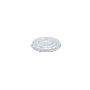 Flat Lid W/ Straw Slot (Pre-Cut X) For PET Clear Cups