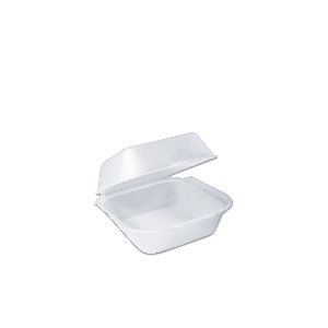 Foam Burger Box W/ Hinge Lid