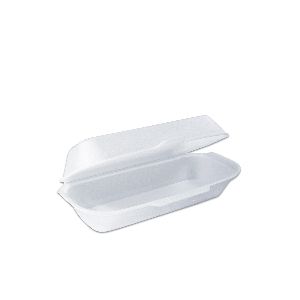 Foam Hot-Dog Box W/ Hinge Lid