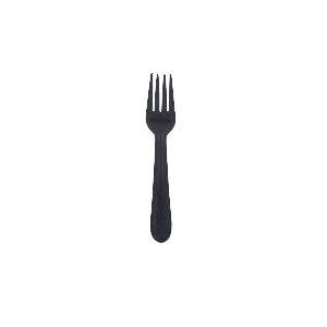 Heavy Duty Plastic Fork 6.5in - Black