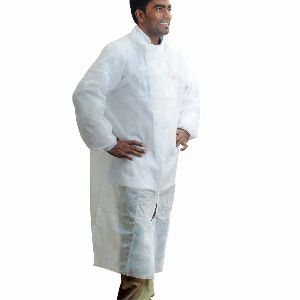 Nonwoven HD Coat (for Visitors) - White