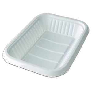 Oval White Plastic Tray