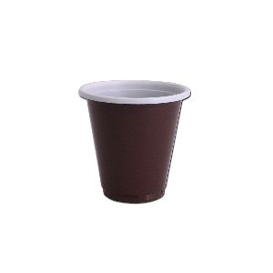 Plastic Cups 3oz - Brown/White PP