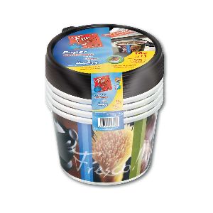 Printed Paper Container 16oz W/ Lid