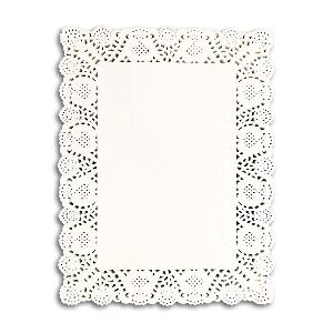 Rectangular Paper Doily 14x18in - White