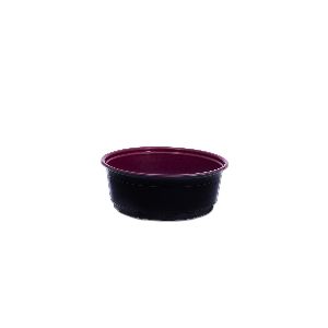 Towerpac Black/Red Round Container w/ Flat Base