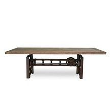Industrial Cast Iron Crank Dining Table