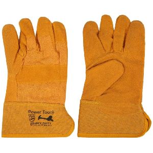 Yellow Fabric Gloves 808