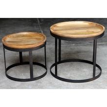 mango wood round Coffee Table