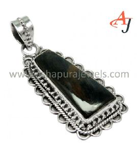 Colored Fashion Hassonite Gemstone Silver Jewelry Pendant
