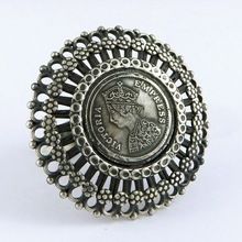 Excellent Oxidized Carving Design ring
