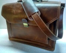 Bulky Leather Briefcase Bag
