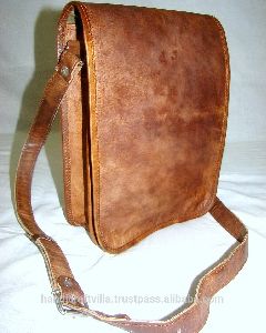 Flap Leather Messenger Bag