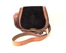 Suede and Vintage Leather Mix Bag