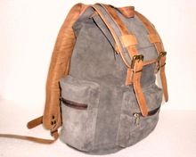 Suede Leather Backpack Bag