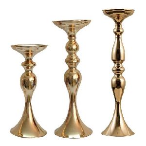 GOLD PLATED CANDLE HOLDER