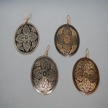 Souvenir metal earrings