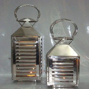 Stainless steel mirror polished lantern