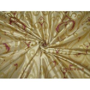 100% Dupion gold x pink color silk print 54 inch dupPR39[1]
