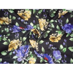 black floral print Scuba Knit fabric 59 inch wide- for fashion wear B2SCUBA83[4]