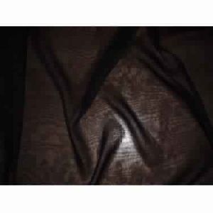 Black silk chiffon fabric 44 inch