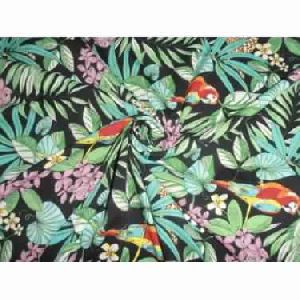 POLY CREPE SUMMER COOL FABRIC JUNGLE PRINT 44 inch